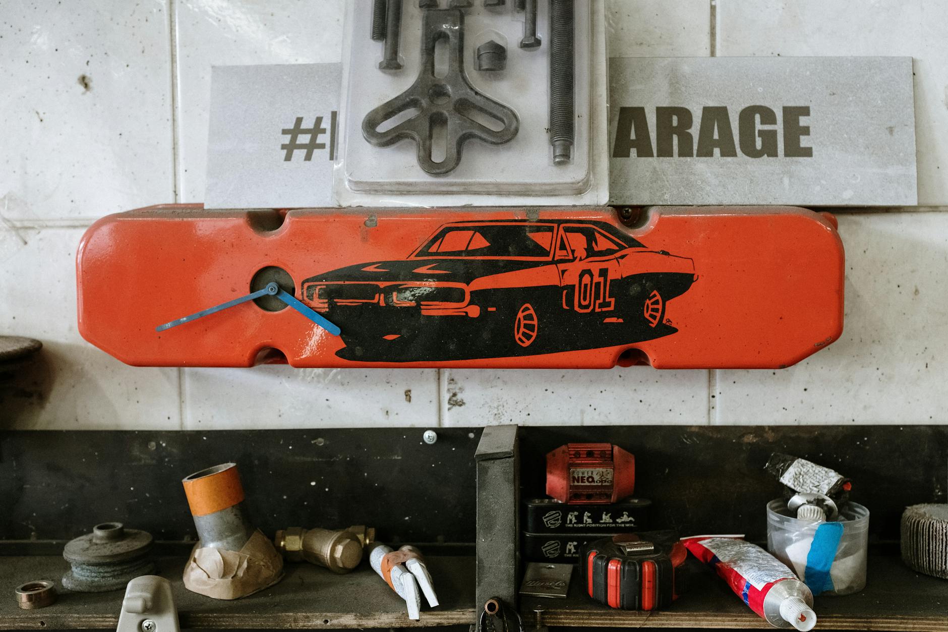 Auto service in progress